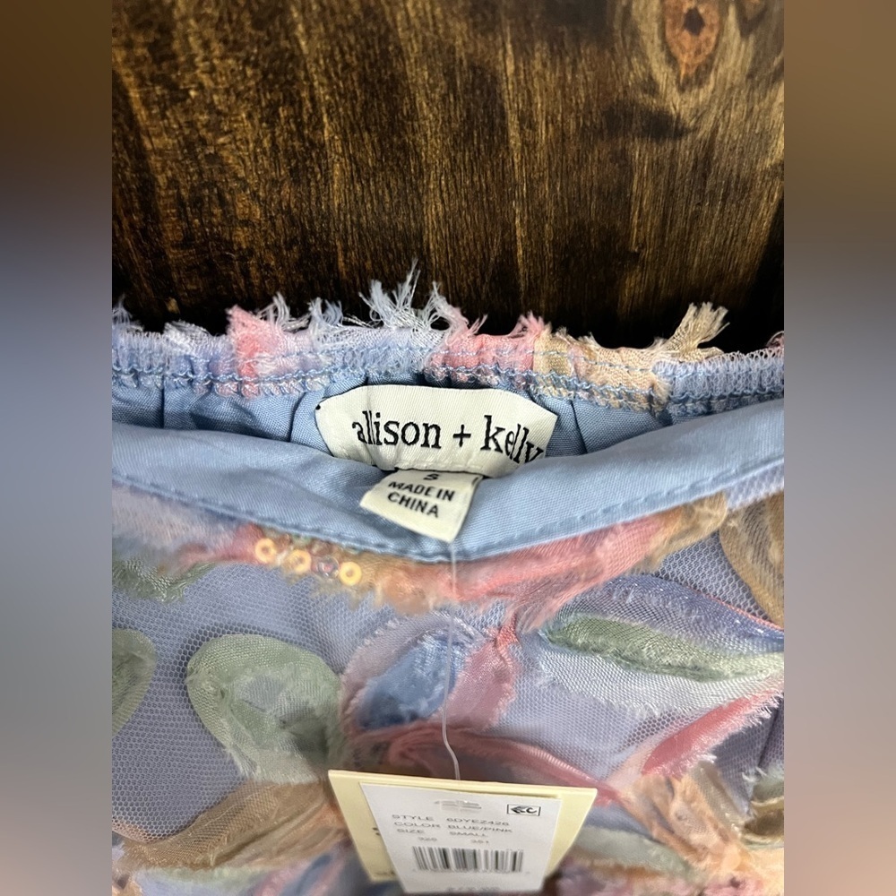 NWT: Allison + Kelly Pastel Floral Puff Sleeve Baby Doll Dress- Size: Small - Picture 10 of 13